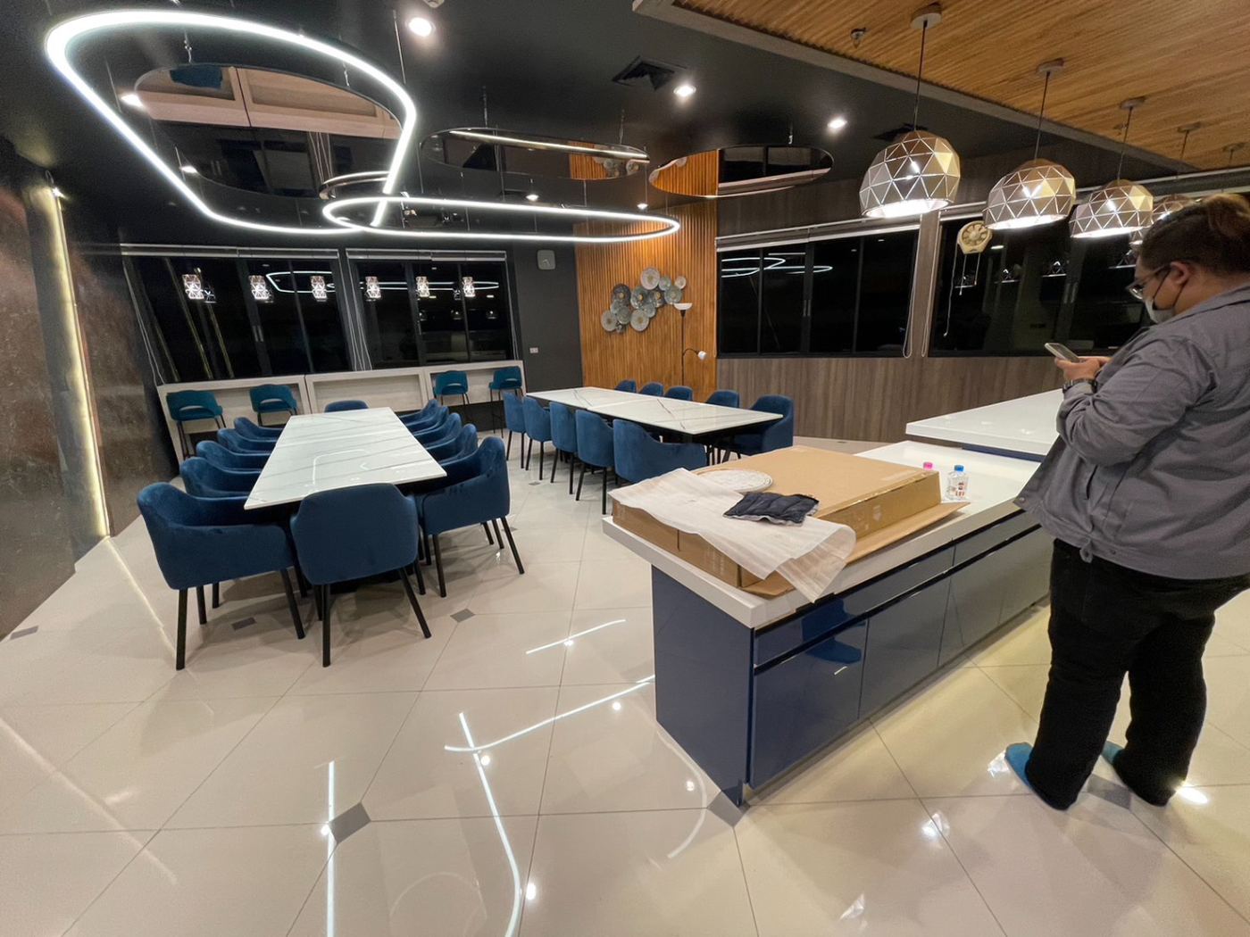 ห้องอาหารหลังรีโนเวทเสร็จ พร้อมเปิดบริการ